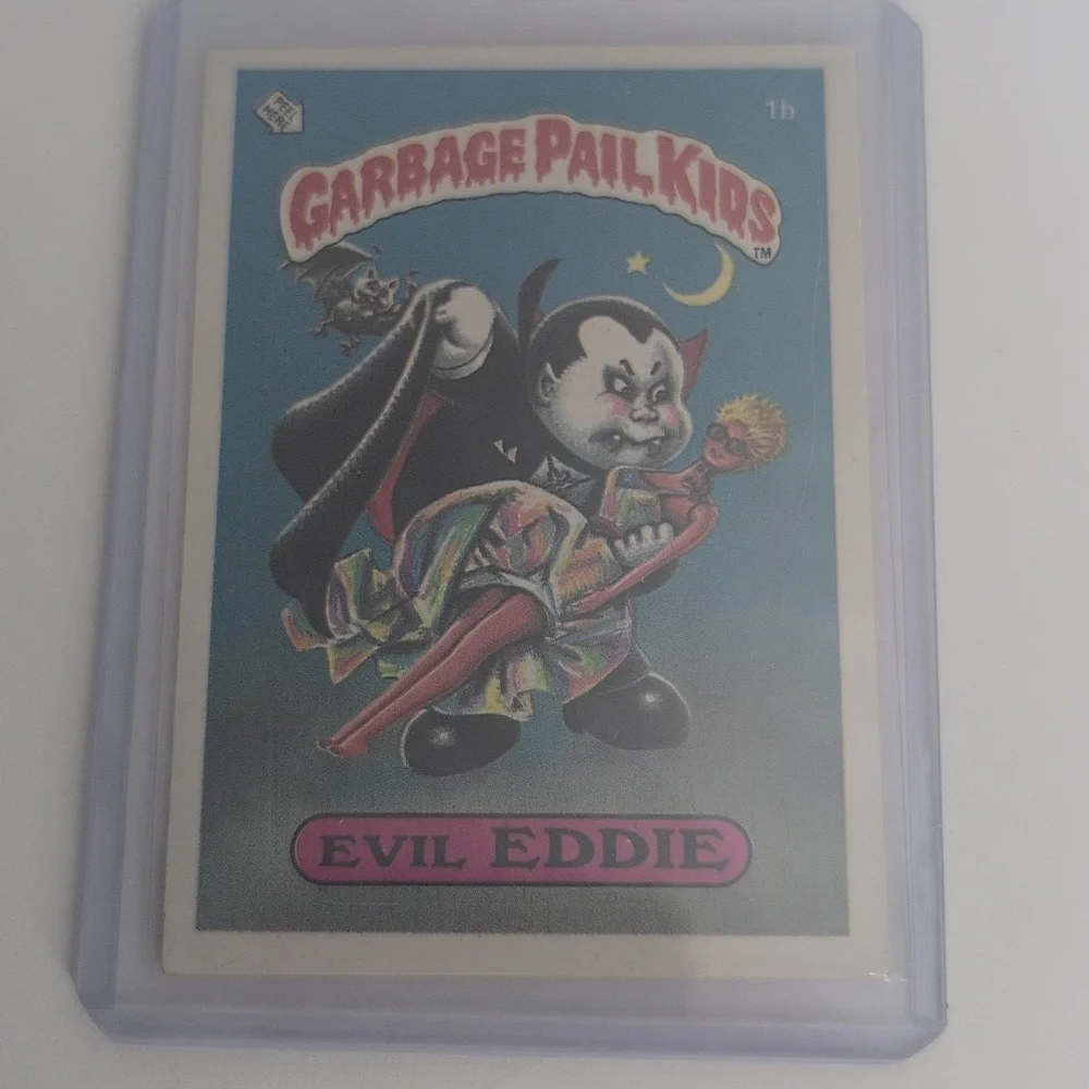 1985 OS1  Evil Eddie Garbage Pail Kid Highly Collectable Trading Card !
